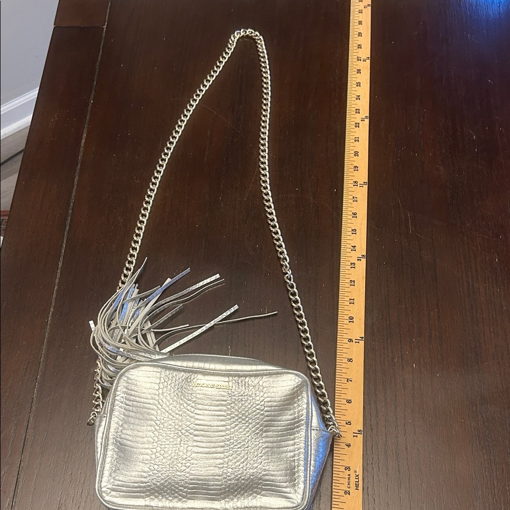 Victoria's Secret Metallic Silver Crossbody Bag